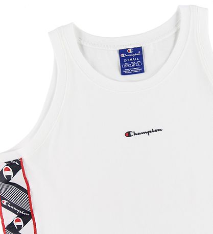 Champion Fashion Kjole u/æ - Hvid m. Stribe