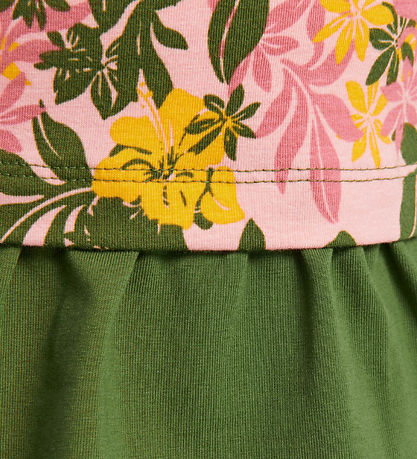 Hummel Kjole - HMLAuli - Rosa/Grøn m. Blomster