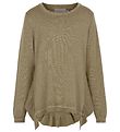 Creamie Tröja - Lurex Stripe - Covert Green