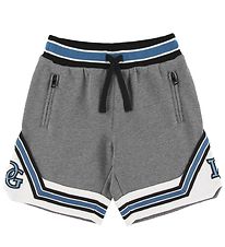 Dolce & Gabbana Sweatshorts - Gråmeleret m. Hvid/Blå