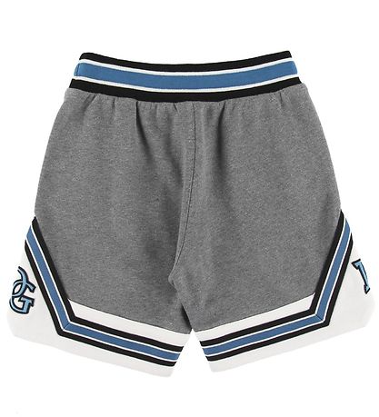 Dolce & Gabbana Sweatshorts - Gråmeleret m. Hvid/Blå