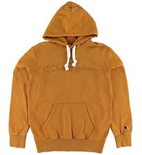 Champion Fashion Hættetrøje - Brændt Orange m. Logo