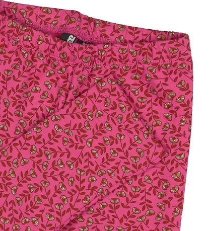 Danefæ Leggings - DaneAndrea - Pink m. Blomster