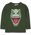 DYR Bluse - DYRRoar - Grøn m. Dinosaurus