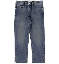 Calvin Klein Jeans - Slim Crop - Blå Denim