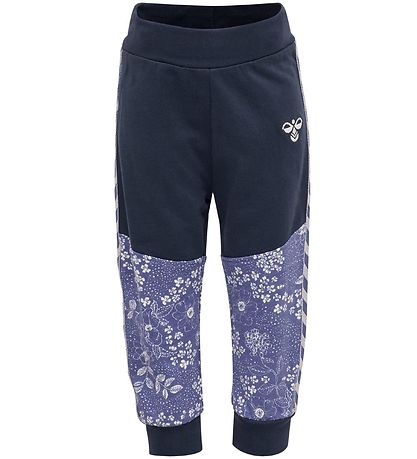 Hummel Sweatpants - HMLGro - Navy m. Blomster