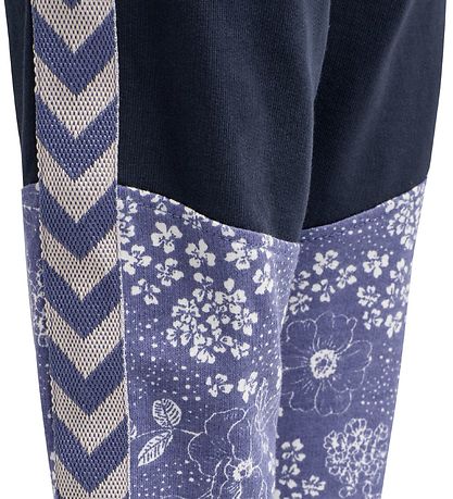 Hummel Sweatpants - HMLGro - Navy m. Blomster