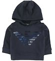 Emporio Armani Hættetrøje - Navy m. Logo