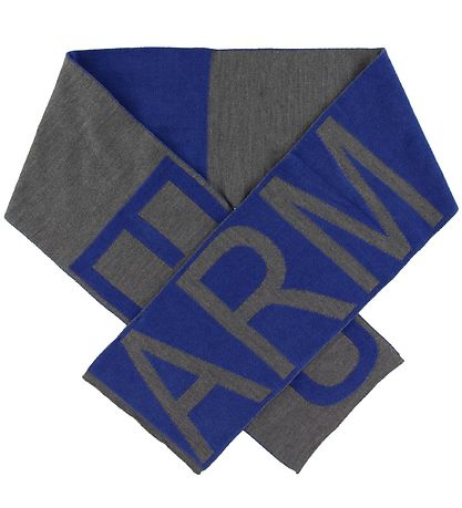 Emporio Armani Gaveæske - Hue/Tørklæde - Bomuld/Uld - Grå/Blå