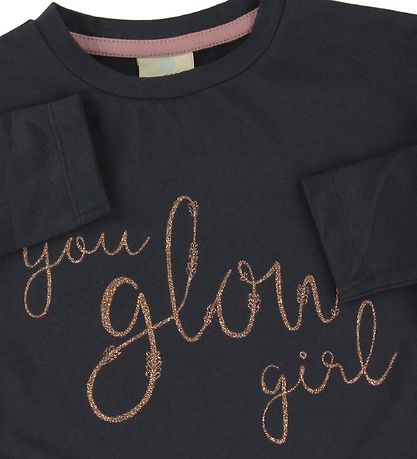 En Fant Bluse - Classic Navy m. Glimmer