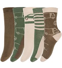 Minymo Strømper - 5-pak - Cocoa Brown