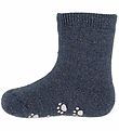 Joha Strømper - Uld - Blå m. Anti-slip