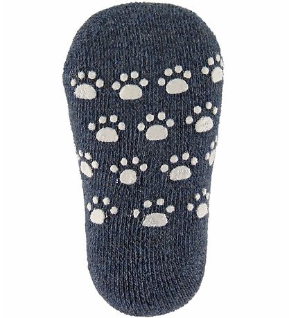 Joha Strømper - Uld - Blå m. Anti-slip
