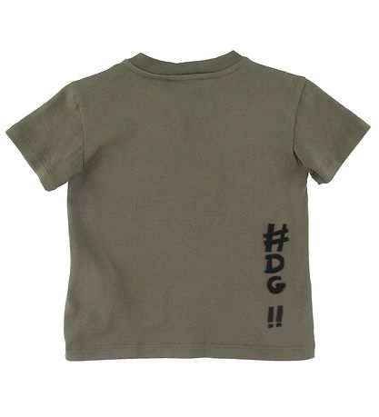 Dolce & Gabbana T-shirt - Giardiniere Maschio - Armygrøn m. Prin