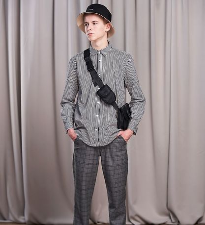Hound Bukser - Wide Chino - Grå m. Tern