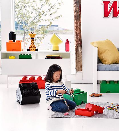LEGO® Storage Opbevaringsboks - 4 Knopper - 25x25x18 - Sort