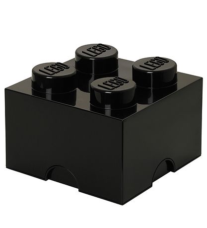 LEGO® Storage Opbevaringsboks - 4 Knopper - 25x25x18 - Sort