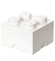 LEGO® Storage Opbevaringsboks - 4 Knopper - 25x25x18 - Hvid