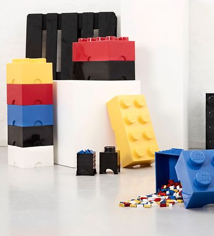 LEGO® Storage Opbevaringsboks - 4 Knopper - 25x25x18 - Blå