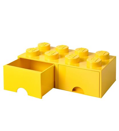 LEGO® Storage Opbevaringsskuffe - 8 Knopper - 50x25x18 - Gul