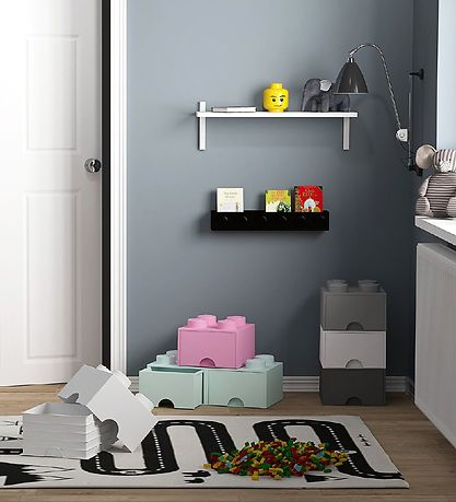 LEGO® Storage Opbevaringsskuffe - 4 Knopper - 25x25x18 - Hvid