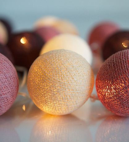 Iris Lights Lyskæde - 390 cm - 35 Lys - Dusty Pink