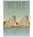 Vissevasse Plakat - 50x70 - Vejle - Bølgen