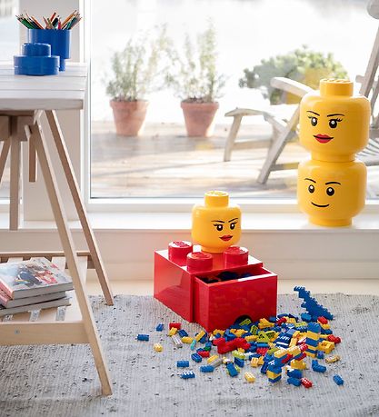LEGO® Storage Opbevaringsboks - Stor - Hoved - 27 cm - Pige