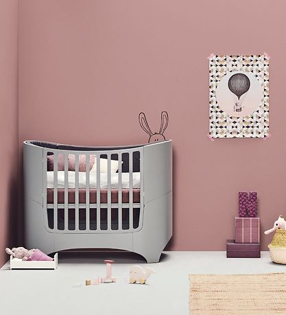 Leander Classic Seng - Baby/Junior - 120/150x70 cm - Grå