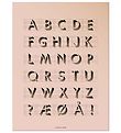 Vissevasse Plakat - 50x70 - ABC - Rosa