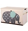 3 Sprouts Opbevaringskasse - 38x61x37 - Elefant