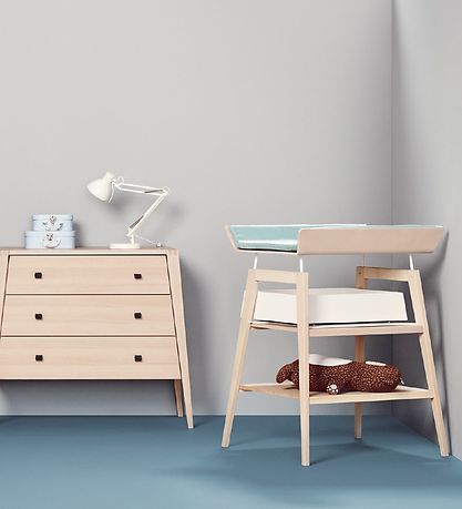 Leander Linea Puslebord m. Hynde - 66,7x72,5x91 cm - Bøg