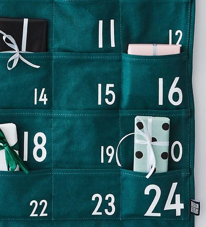 Design Letters Julekalender - 73 cm - Mørkegrøn