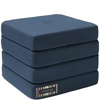 by KlipKlap Foldemadras - 4 Fold - 100x100 cm - Dark Blue/Black