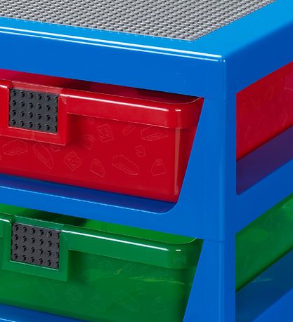 LEGO® Storage Opbevaring m. 3 Skuffer - 34x32x38 - Blå