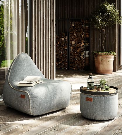 SACKit Sækkestol - Cobana Lounge Chair - 96x80x70 cm - Lysegrå