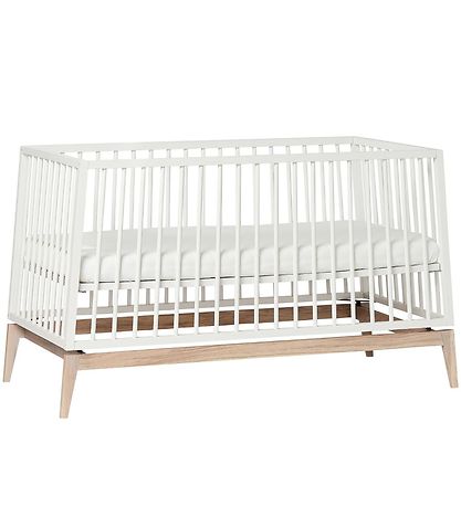 Leander Luna Babyseng - 140x70 - Hvid/Eg
