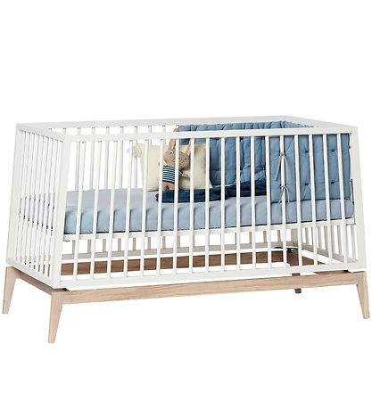 Leander Luna Babyseng - 140x70 - Hvid/Eg