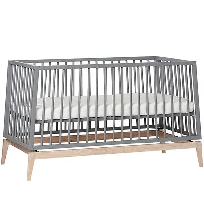 Leander Luna Babyseng - 140x70 - Grå/Eg