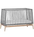 Leander Luna Babyseng - 120x60 - Grå/Eg