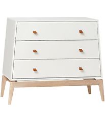 Leander Luna Kommode - 103x52x86 - Hvid/Eg