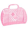 Sun Jellies Stor Foldekurv - Retro - 37x30x11 cm - Bubblegum Pin