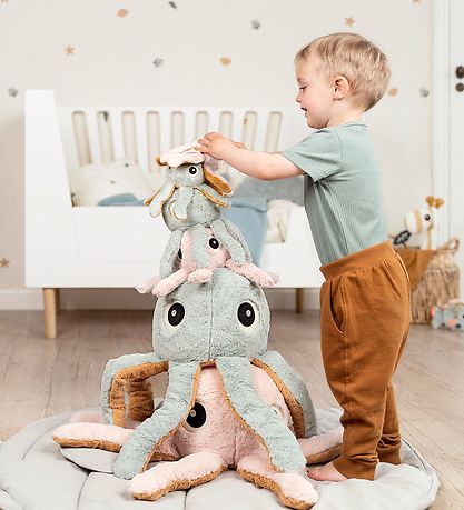 Done By Deer Bamse - 45x25 cm - Cuddle Friend - Jelly - Lyseblå
