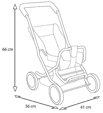BRIO Klapvogn Til Dukker - Sitty - Rød 30284