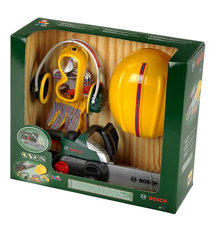 Bosch Mini Kædesav m. Tilbehør - Legetøj - Grøn/Gul