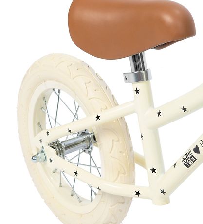 Banwood Løbecykel - First Go! - Creme m. Stjerner