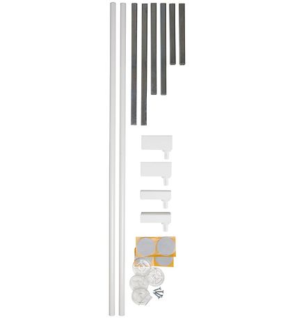 BabyDan Forlænger - Extend-A-Gate - 2 stk. - 73x7 cm - Hvid