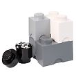 LEGO® Storage Opbevaringsbokse - 25x25x18 - 4 pak - Grå Mix