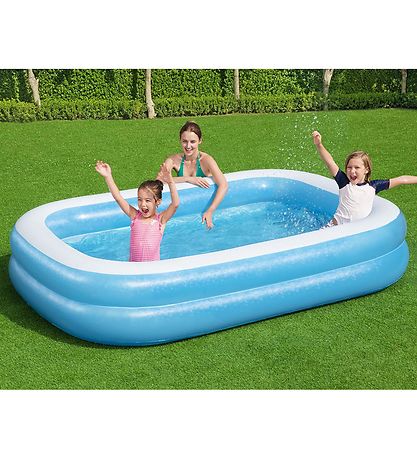 Bestway Oppusteligt Bassin - 2,62 x 1,75 m - Blue Rectangular Po