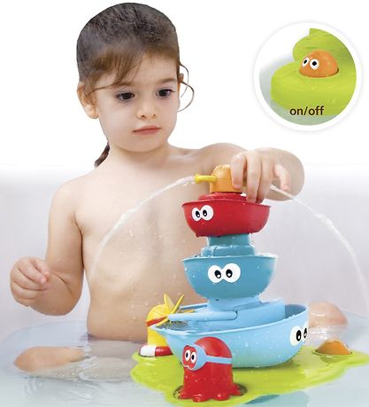 Yookidoo Badelegetøj - 7 dele - Stack 'n' Spray Fountain